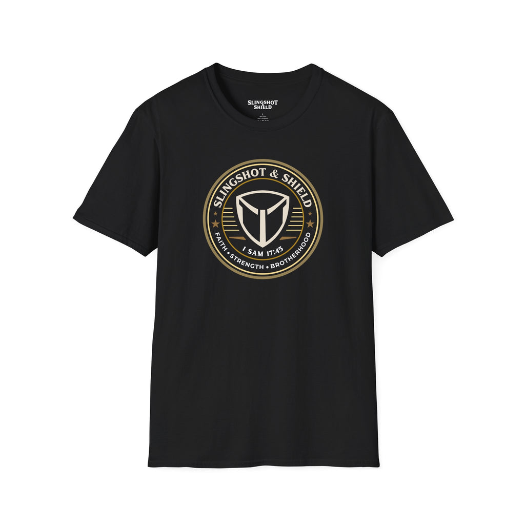 Slingshot & Shield Badge T-Shirt