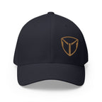 Embroidered Gold Shield Logo Cap