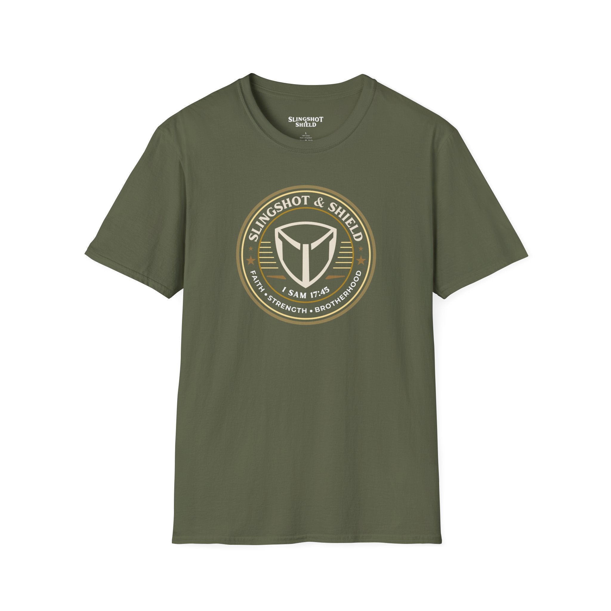 Slingshot & Shield Badge T-Shirt